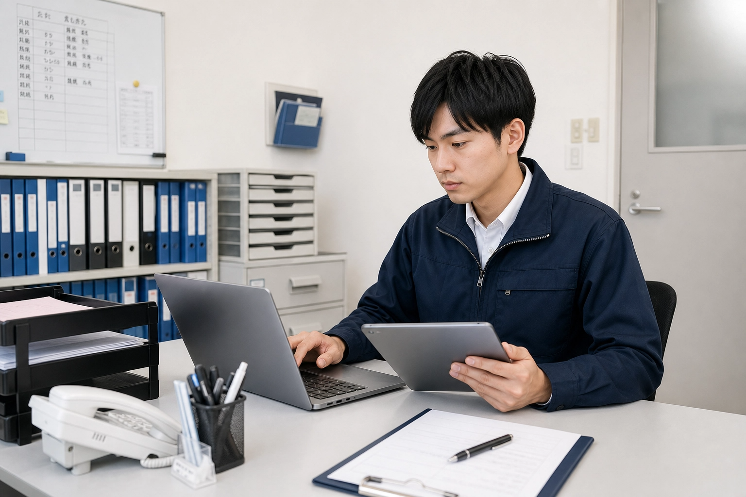 店舗運営の業務を行うスタッフ